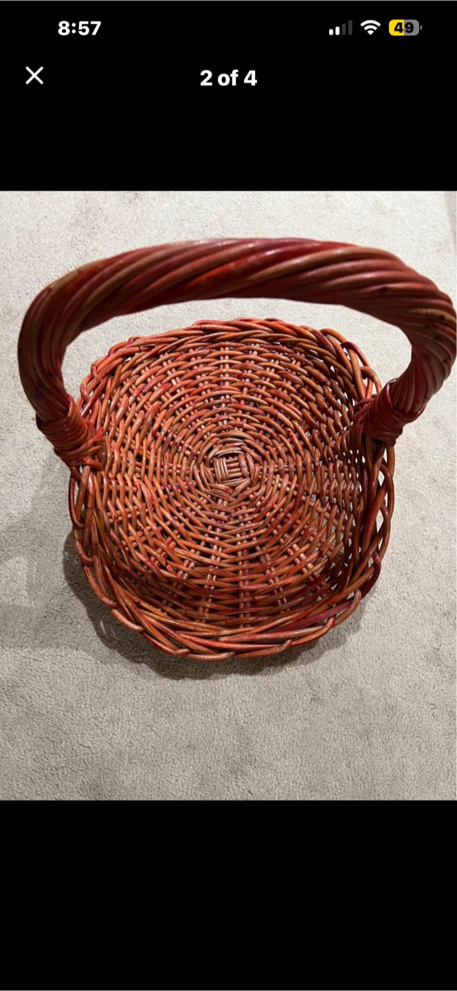 Basket brown wicker