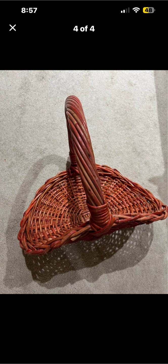 Basket brown wicker - photo 2