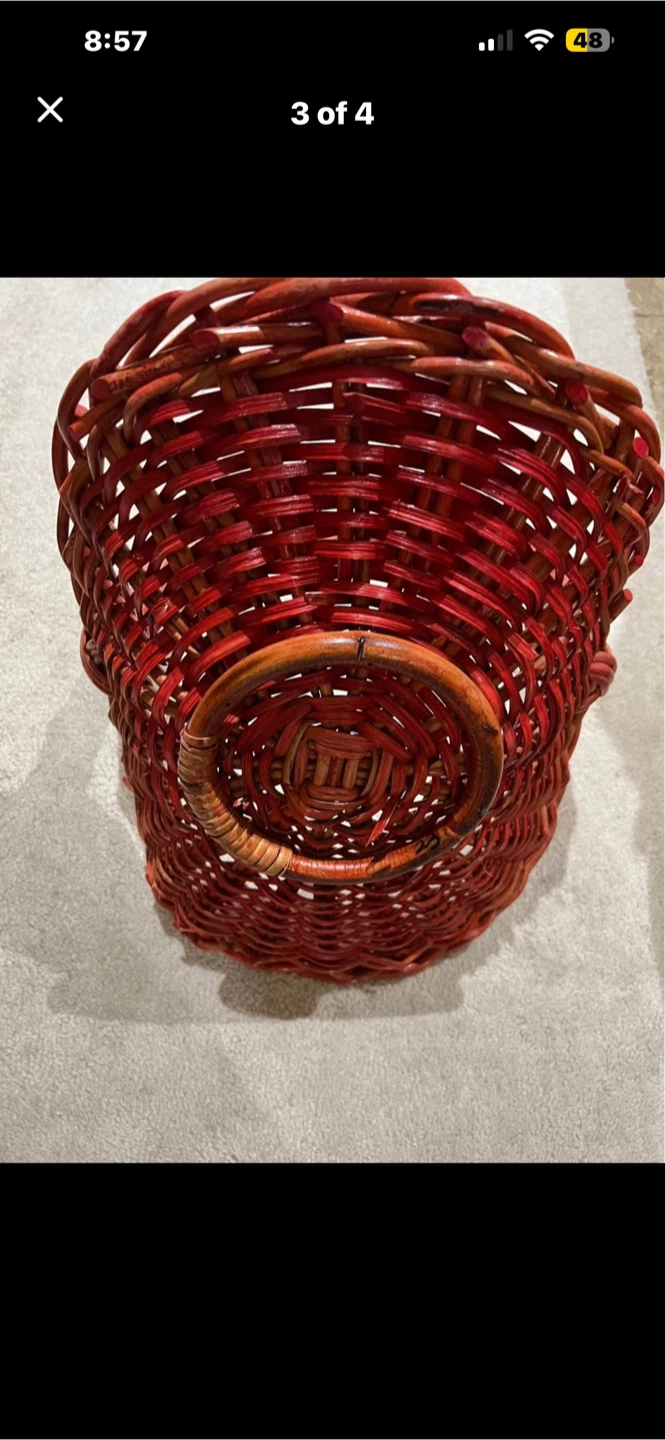 Basket brown wicker - photo 3