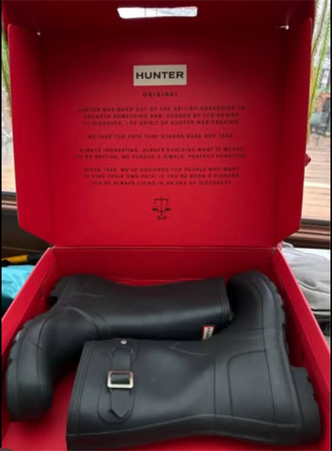 Hunter Original Short Rain Boots — Men’s Size 9 — Navy — NEW