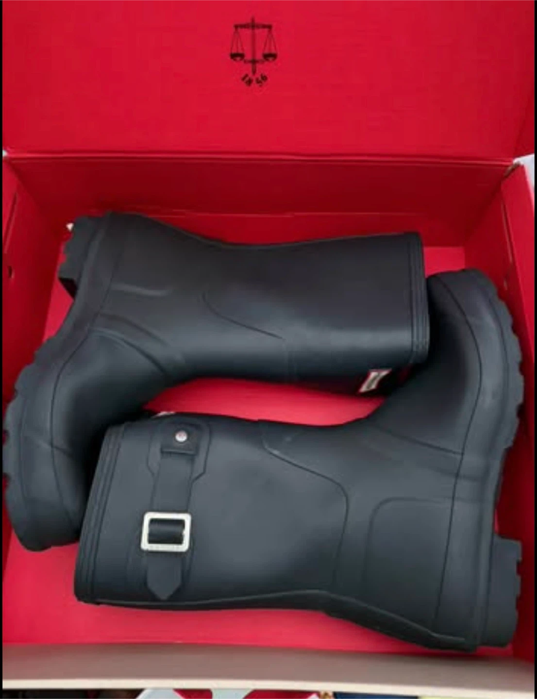 Hunter Original Short Rain Boots — Men’s Size 9 — Navy — NEW - photo 2