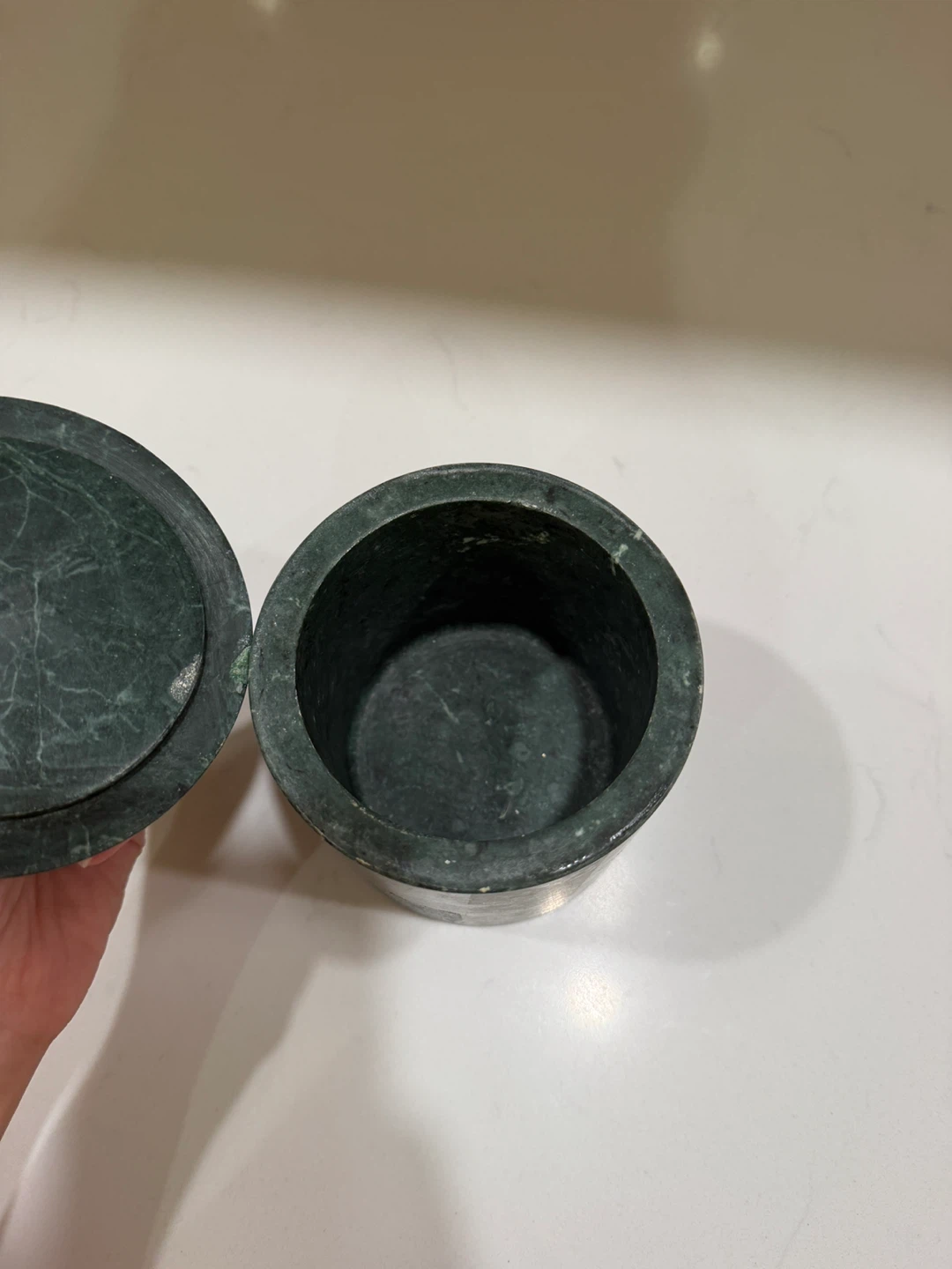 * Green Marble Storage Jar - photo 3