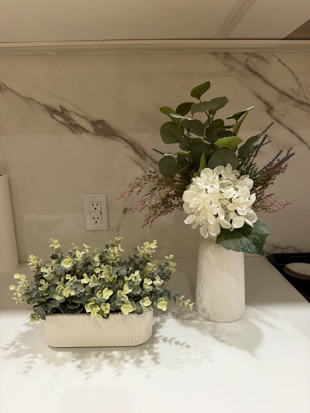 Artificial Floral Arrangements + Decorative Planters/Vase