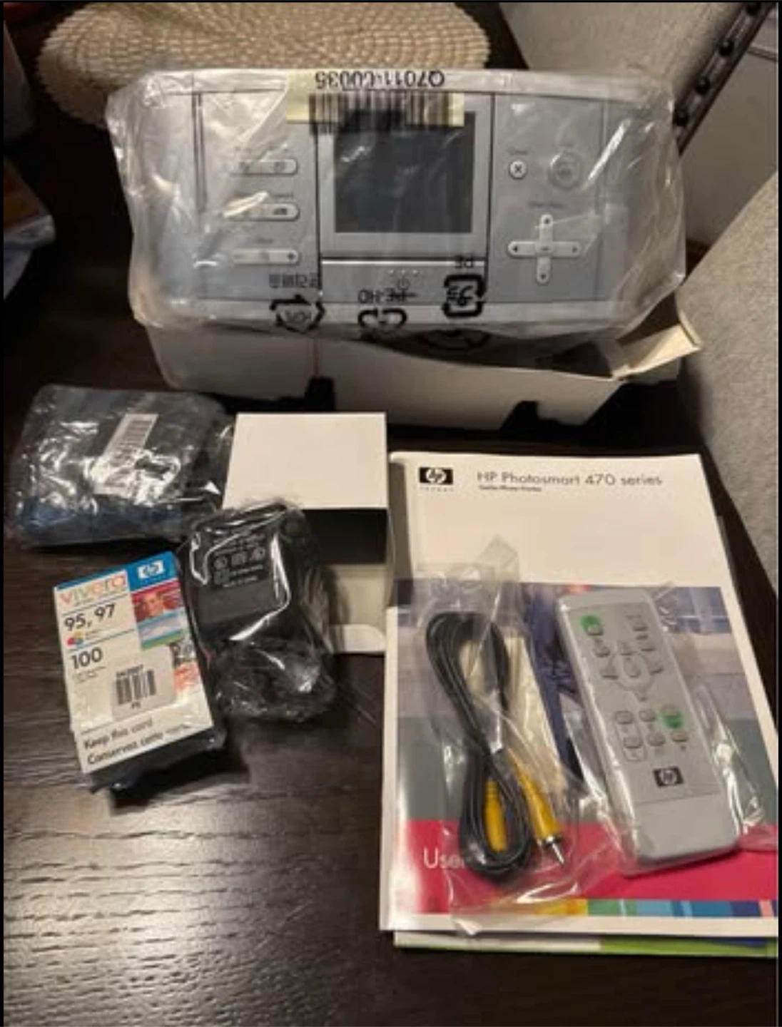 HP Photosmart 475 Portable Photo Printer – NEW (Complete Set)