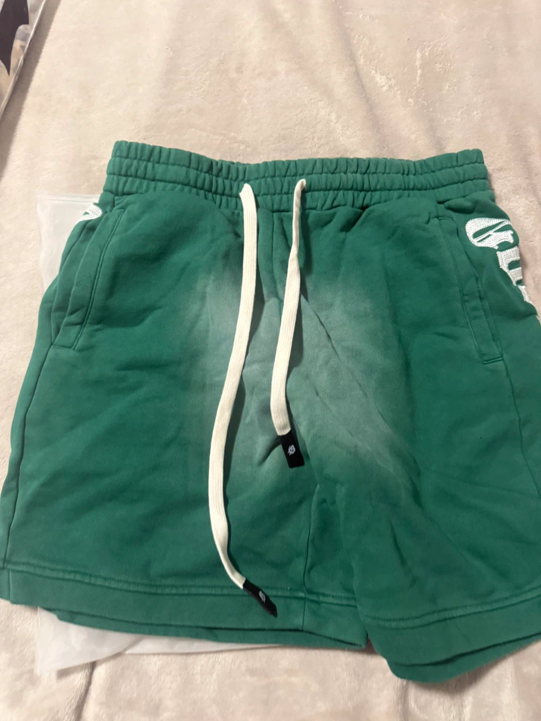 Green Godspeed Green Graphic Sweat Shorts - photo 2