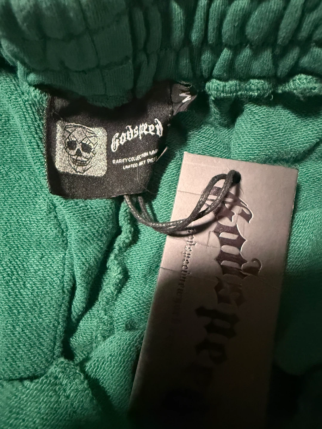 Green Godspeed Green Graphic Sweat Shorts - photo 4