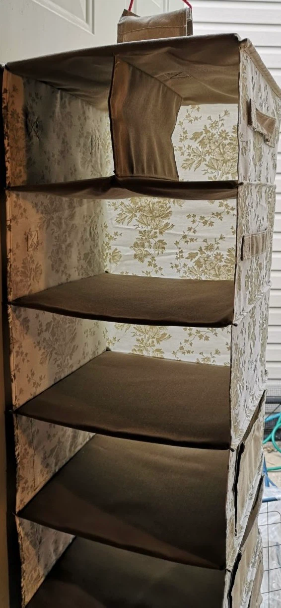 Floral Hanging Closet Organizer with 6 Shelves - photo 2