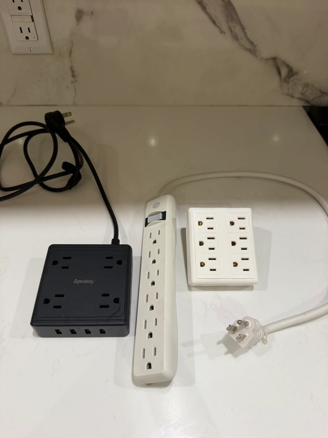 Power Strips / Surge Protectors – Set of 3