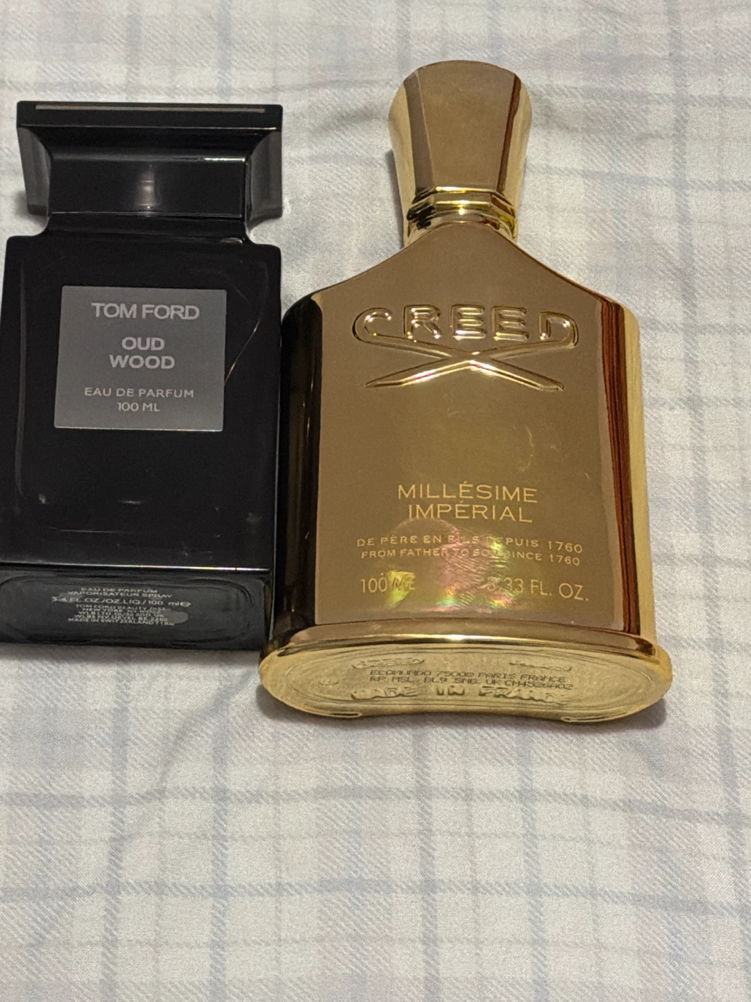Bundle of Creed millesime and Tom Ford Oud Wood