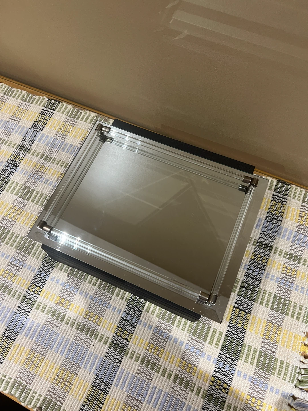 Makeup perfume mirror tray