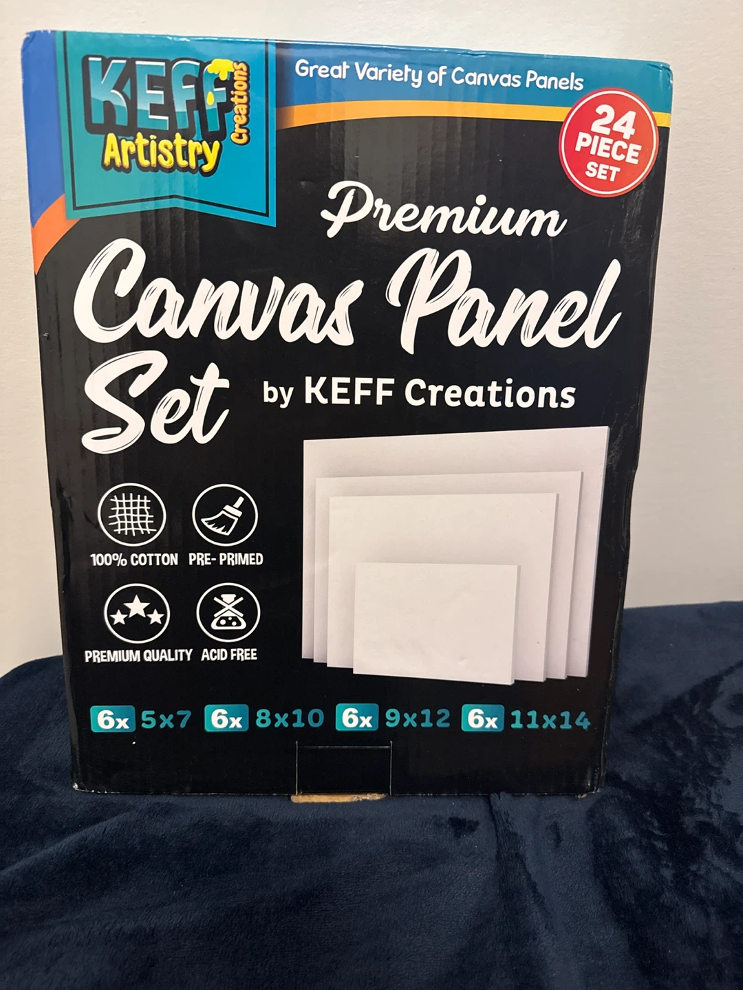 KEFF Creations Premium Canvas Panel Set - 24 Piece