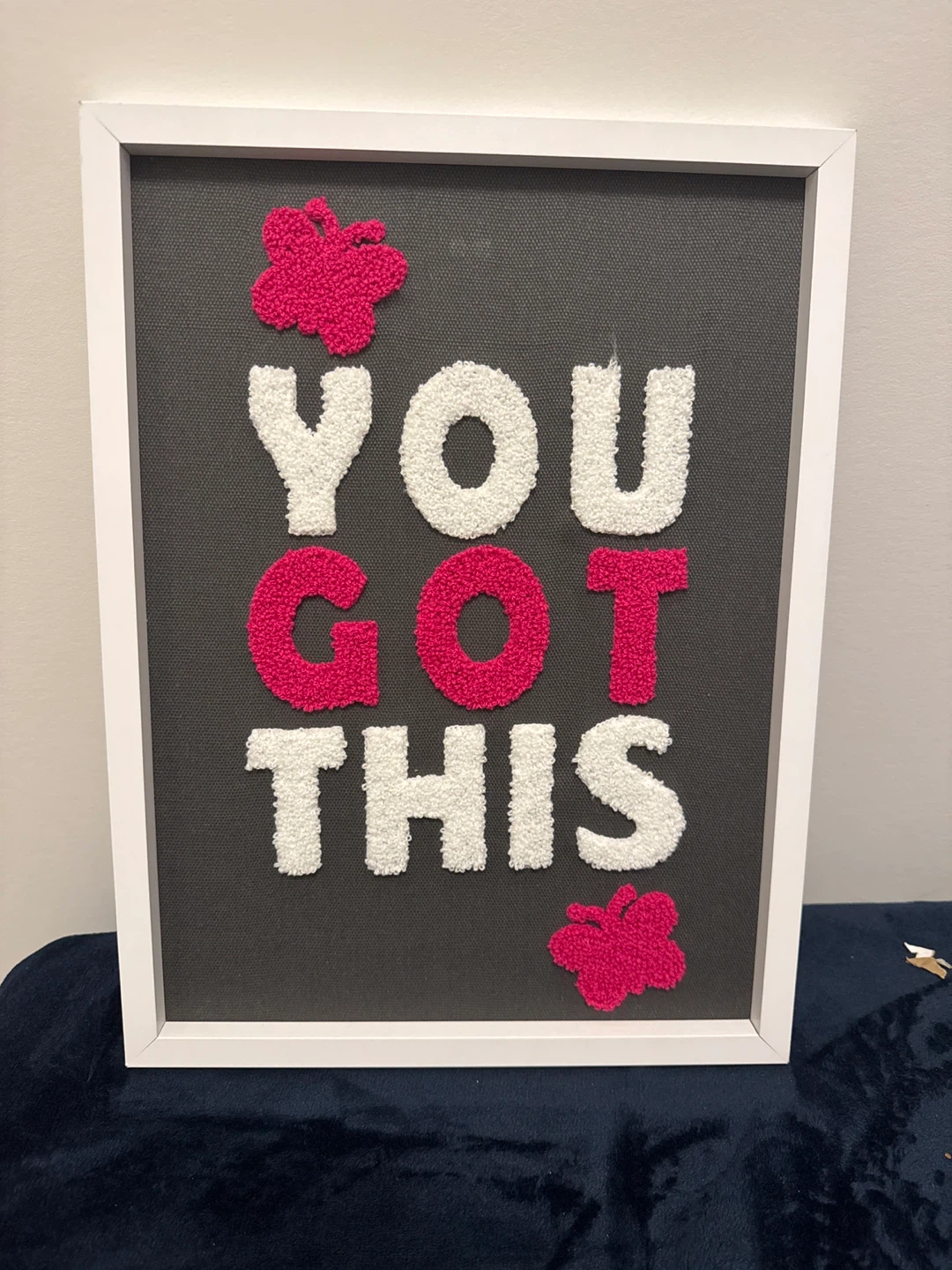 Framed "You Got This" Punch Needle Art
