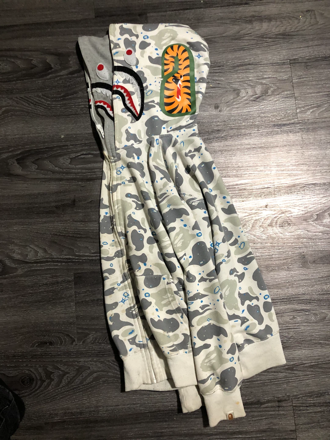 BAPE Shark Camo Full Zip Hoodie - photo 2