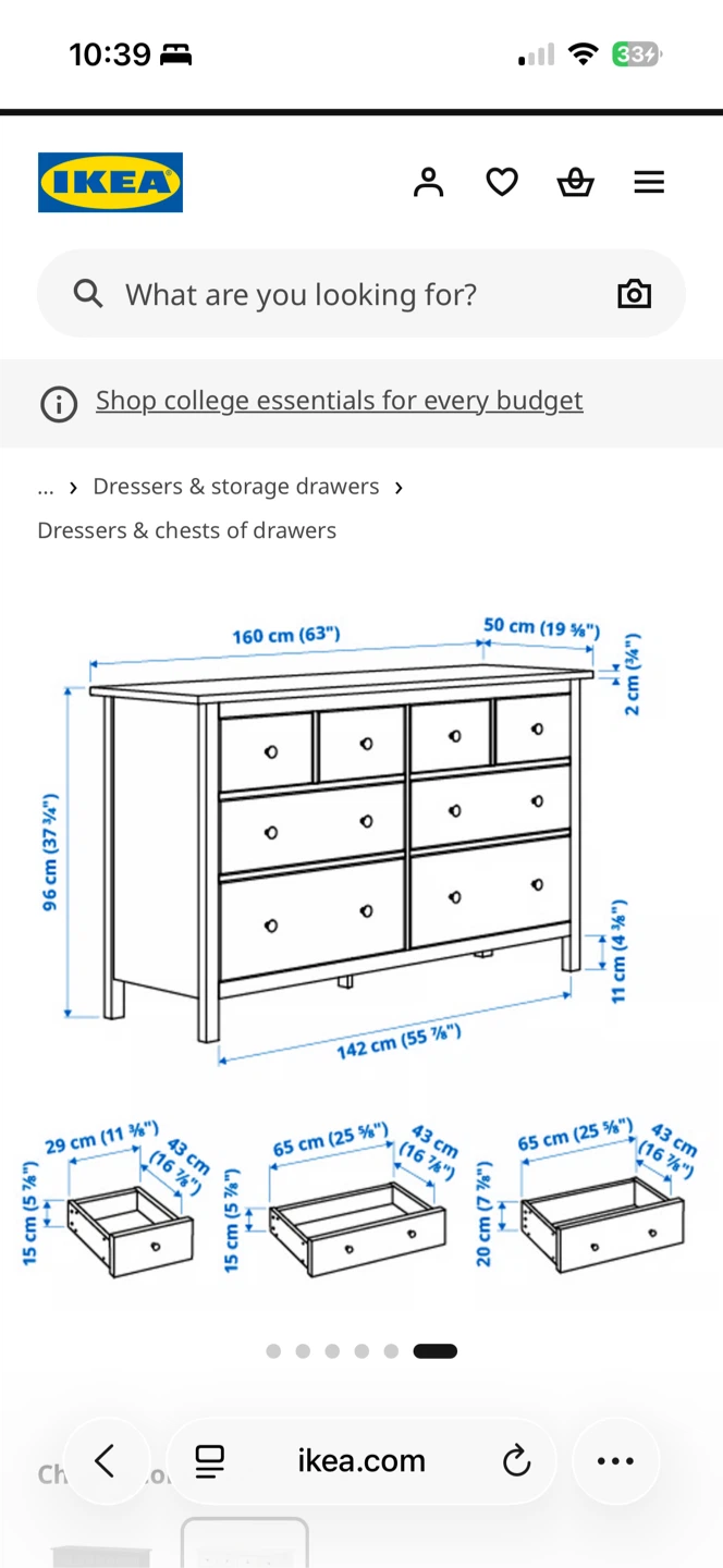 IKEA HEMNES 8-drawer dresser - photo 4
