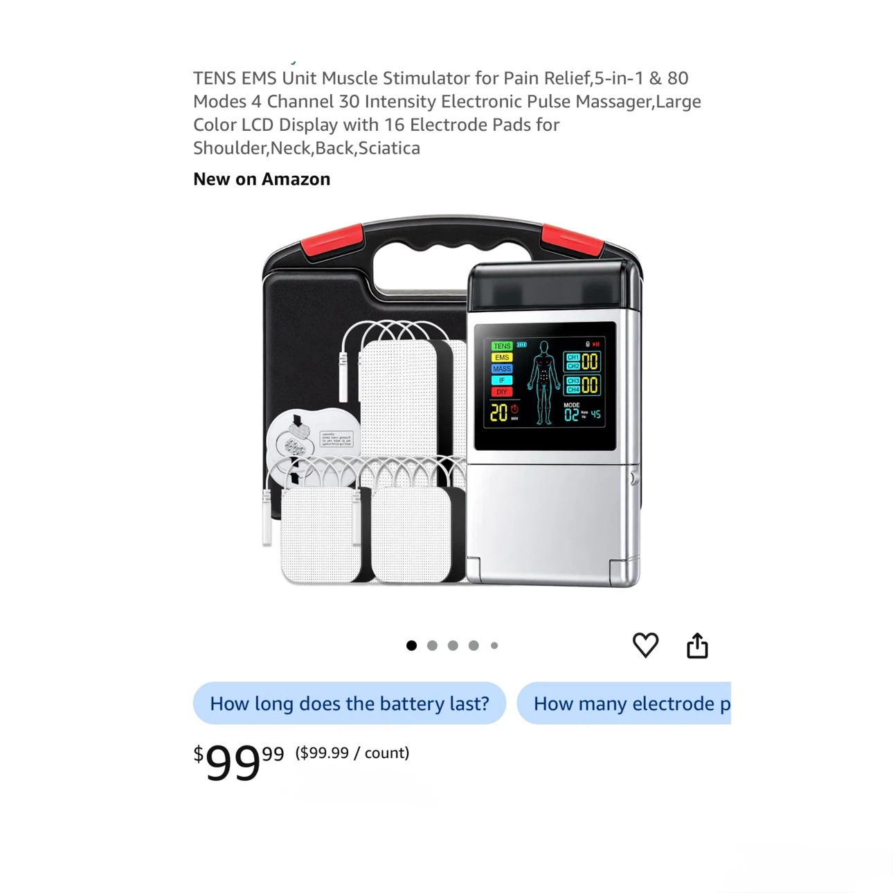 Brand new TENS EMS Unit Muscle Stimulator