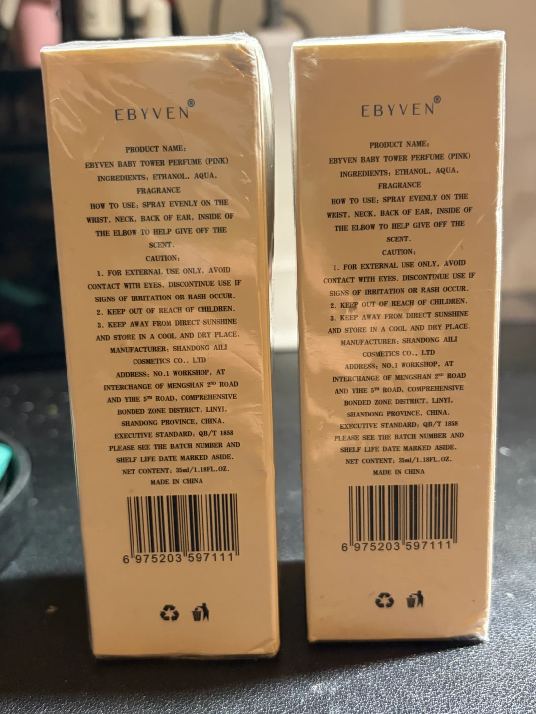 Ebyven Baby Powder Pink Eau De Parfum 35ml (2 Pack) - photo 2