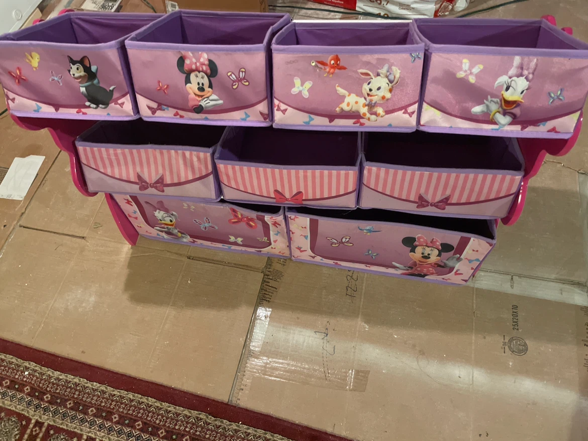 Disney Minnie Mouse Fabric Storage Organizer