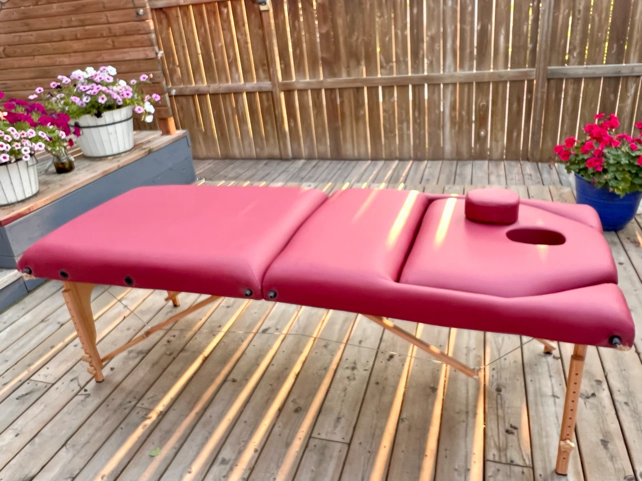 Massage table
