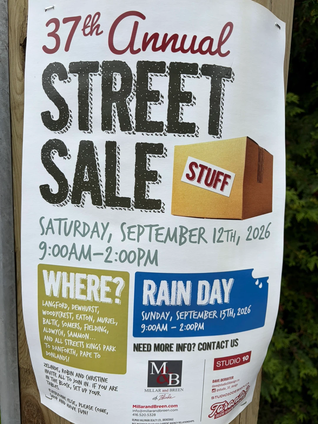 37th Annual Street Sale Toronto !