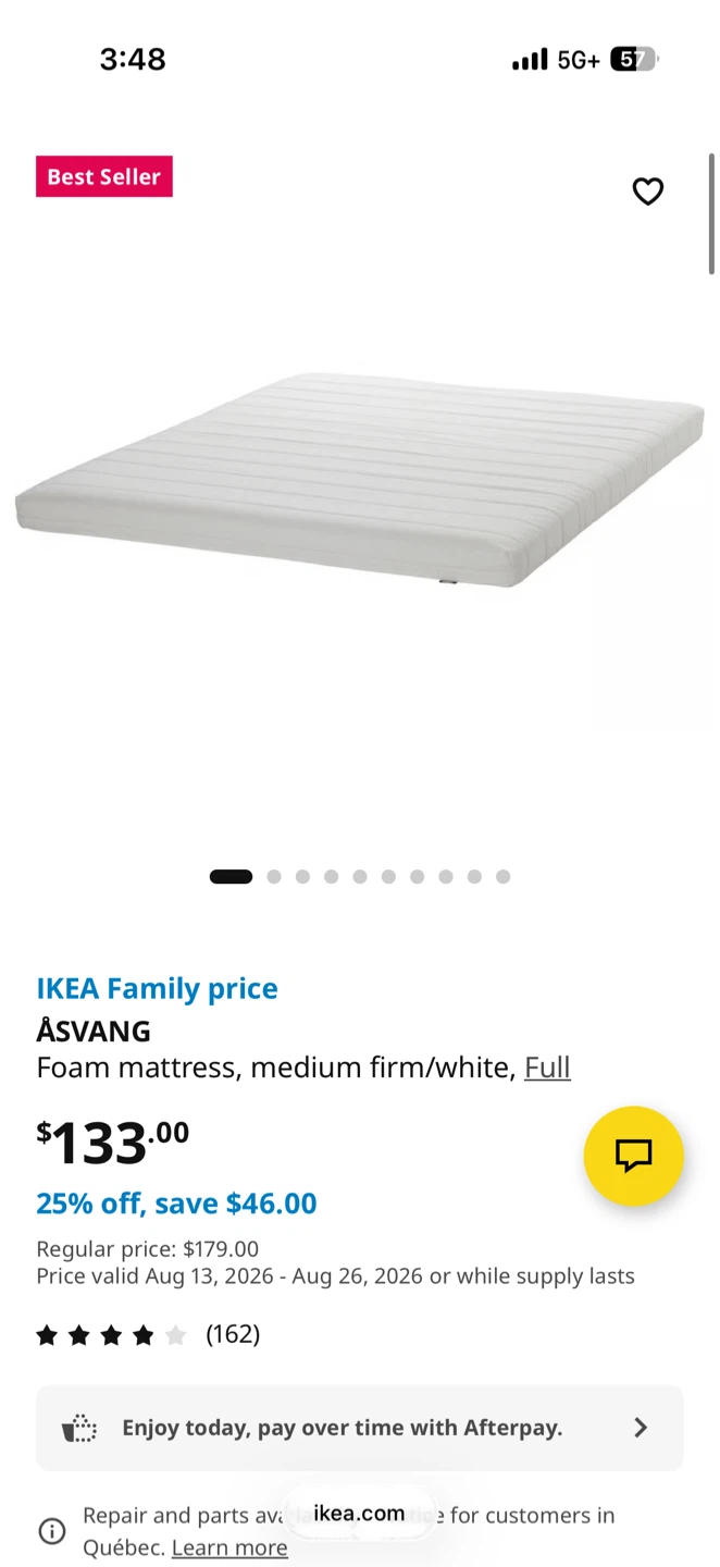 ikea full size mattress for sale
