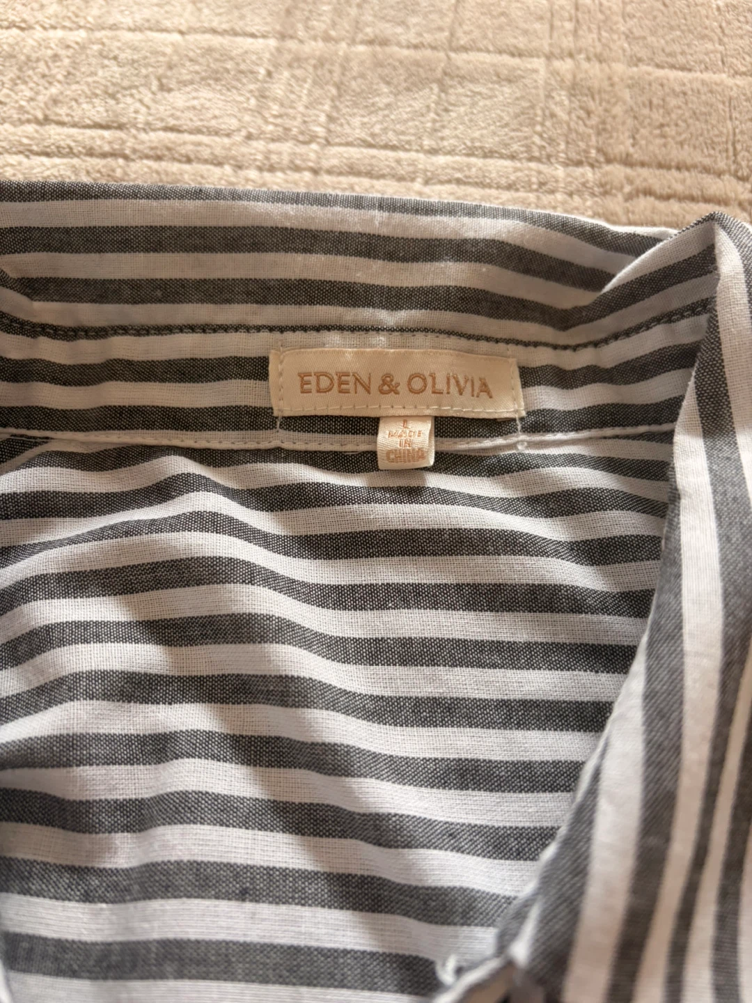 Eden & Olivia Striped Button-Up Shirt - photo 3