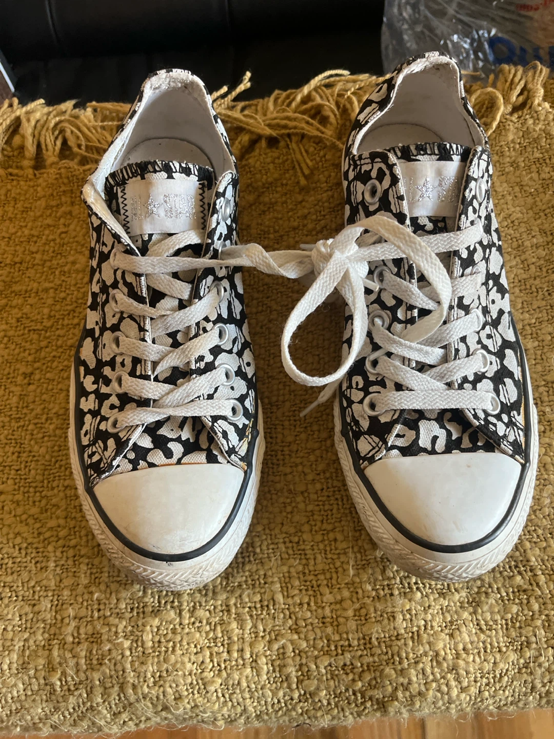 Converse All Star Leopard Print Sneakers Size 6.5