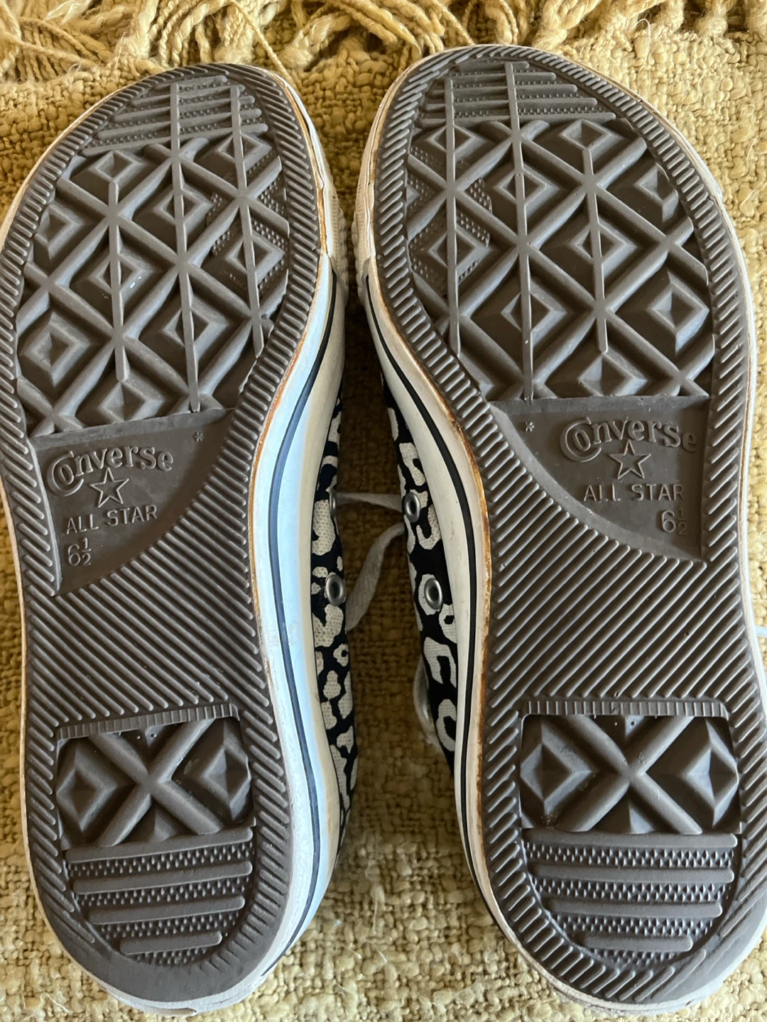 Converse All Star Leopard Print Sneakers Size 6.5 - photo 4