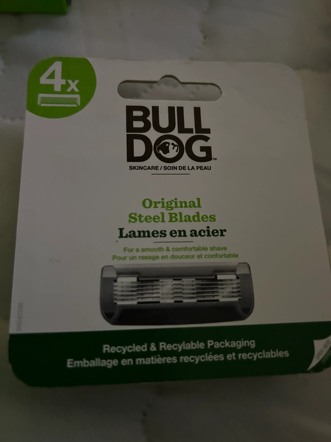 Bulldog Skincare Original Steel Blades 4 Pack