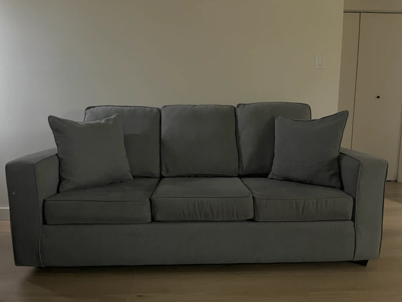 Grey Loveseat Sofa - photo 2