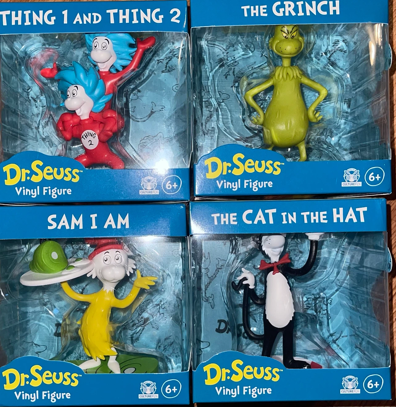 Dr. Seuss Vinyl Figures - Thing 1 & 2, Grinch..