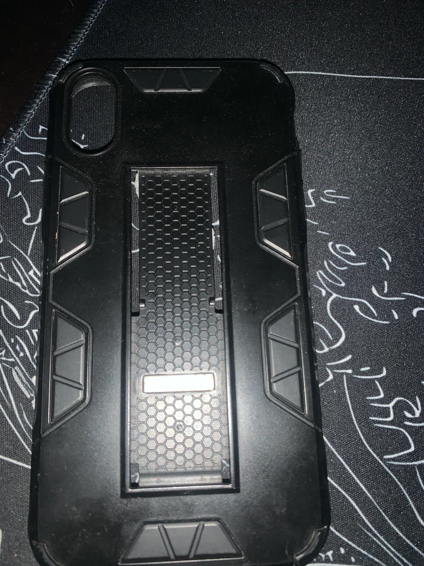 Black Rugged Phone Case with Kickstand