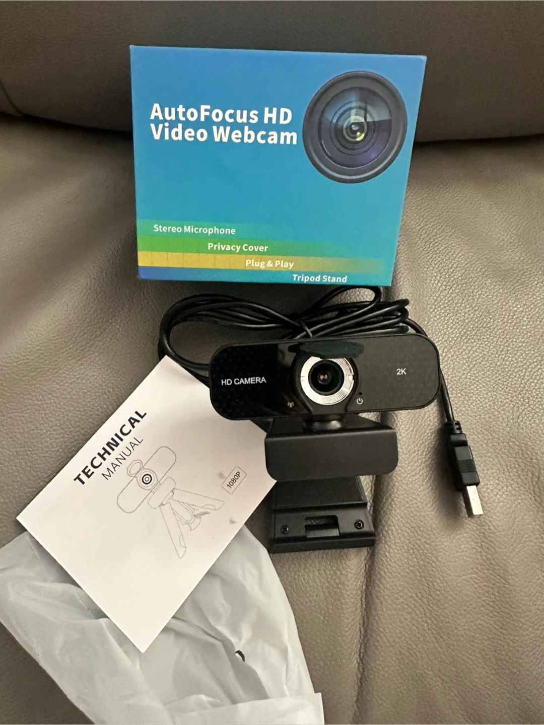 AutoFocus HD Video Webcam 1080P 2K