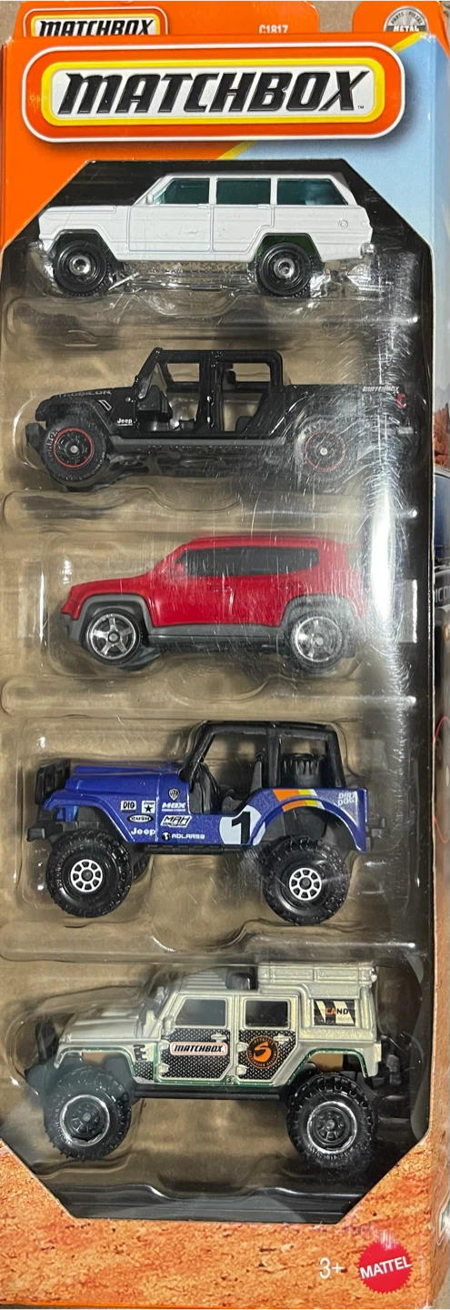 Matchbox 5-Car Jeep Pack