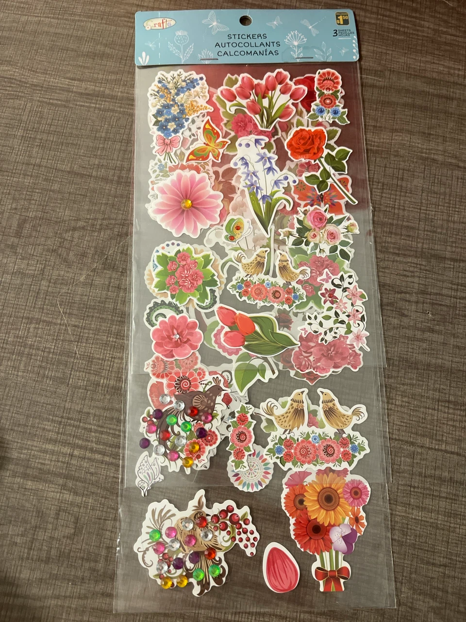 Flower stickers
