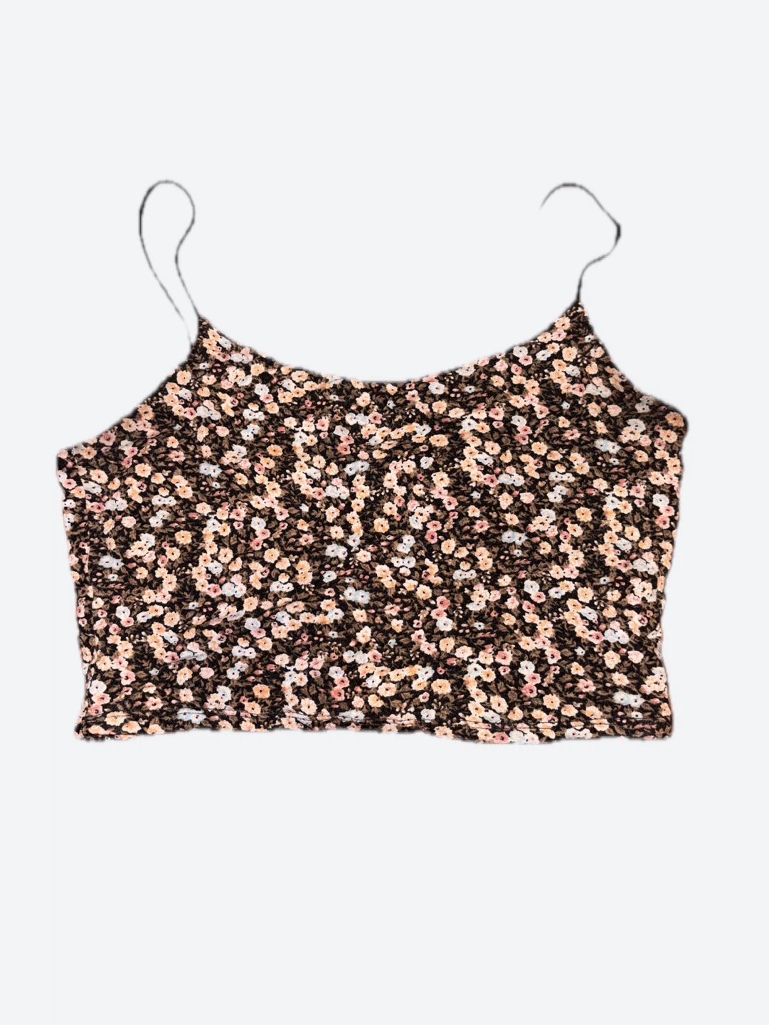Cropped Garage Floral Print Cami Top