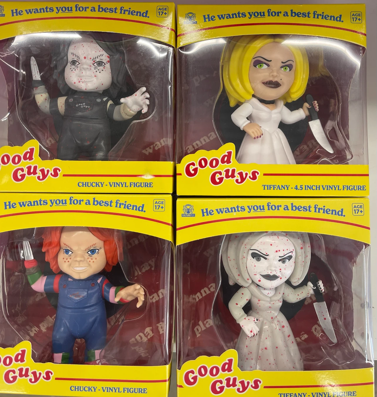 Good Guys Chucky and Tiffany Vinyl Figures