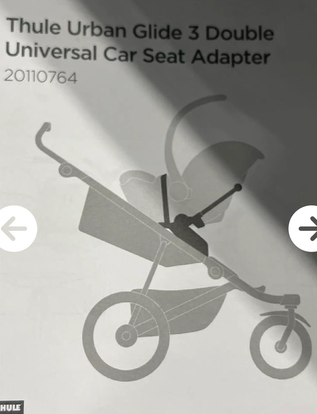Thule Urban Glide 3 Double Universal Car Seat Adapter - photo 3