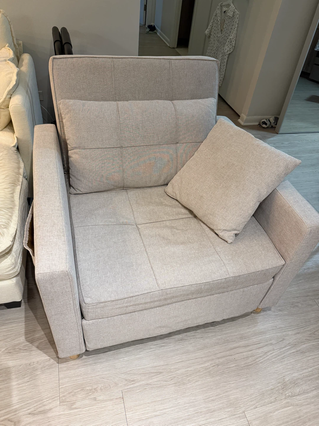 Convertible Sleeper Sofa Chair Bed - photo 2