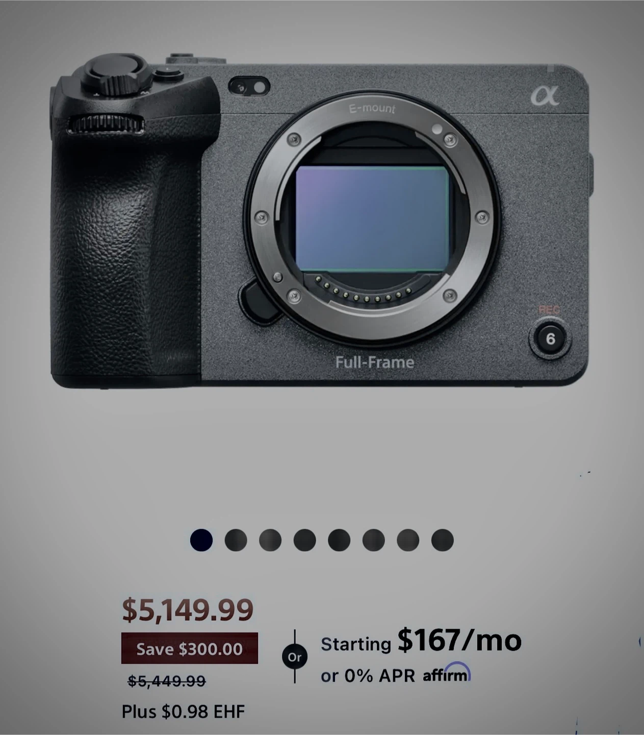Sony FX3 Cinema Line Full-Frame Camera