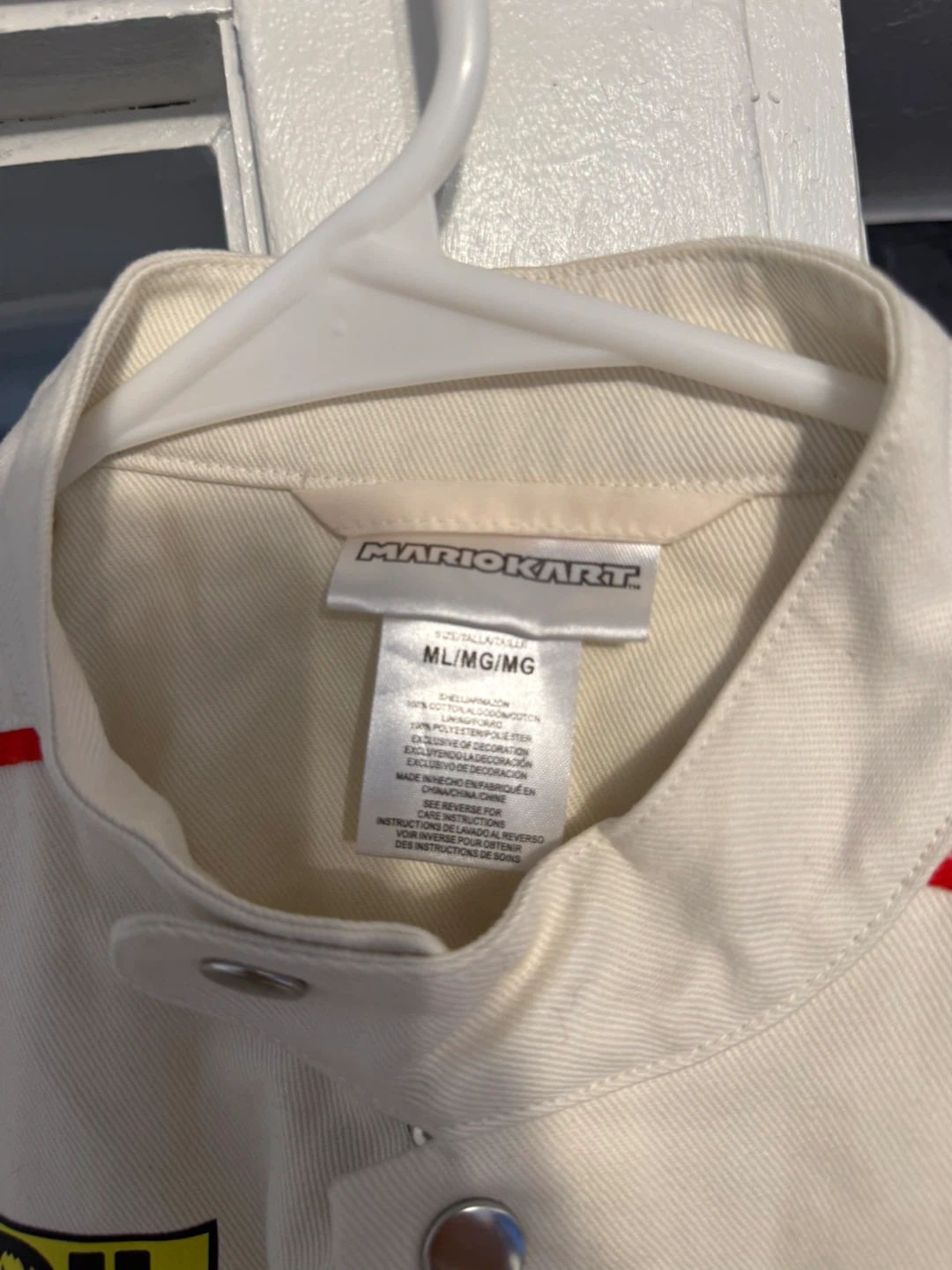 Mario Kart Canvas Racing Jacket Kids - White M/L - photo 4
