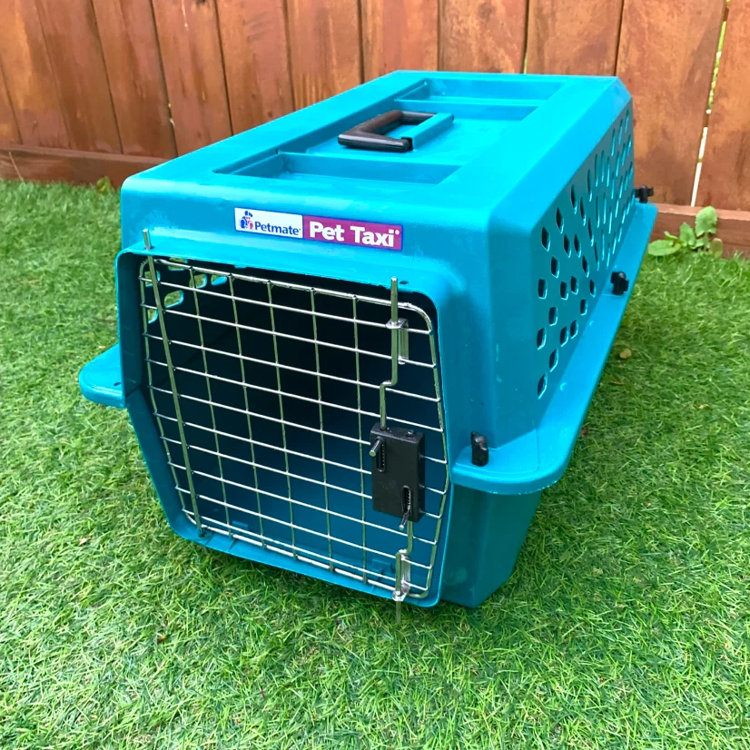 Small Pet Carrier Crate Dog Cat Travel Kennel Plastic Pet Taxi