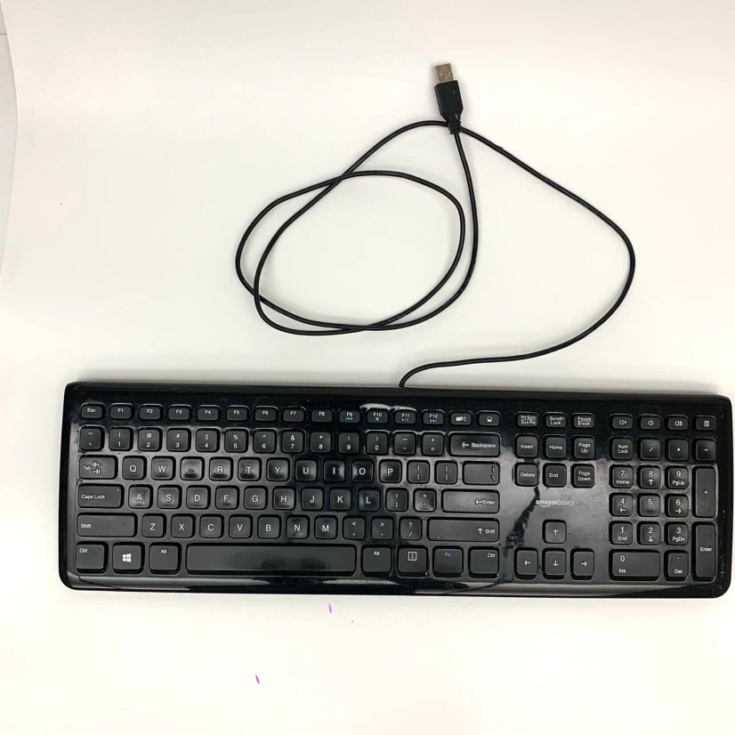 Wired USB Keyboard Full Size External Computer PC Laptop - photo 2