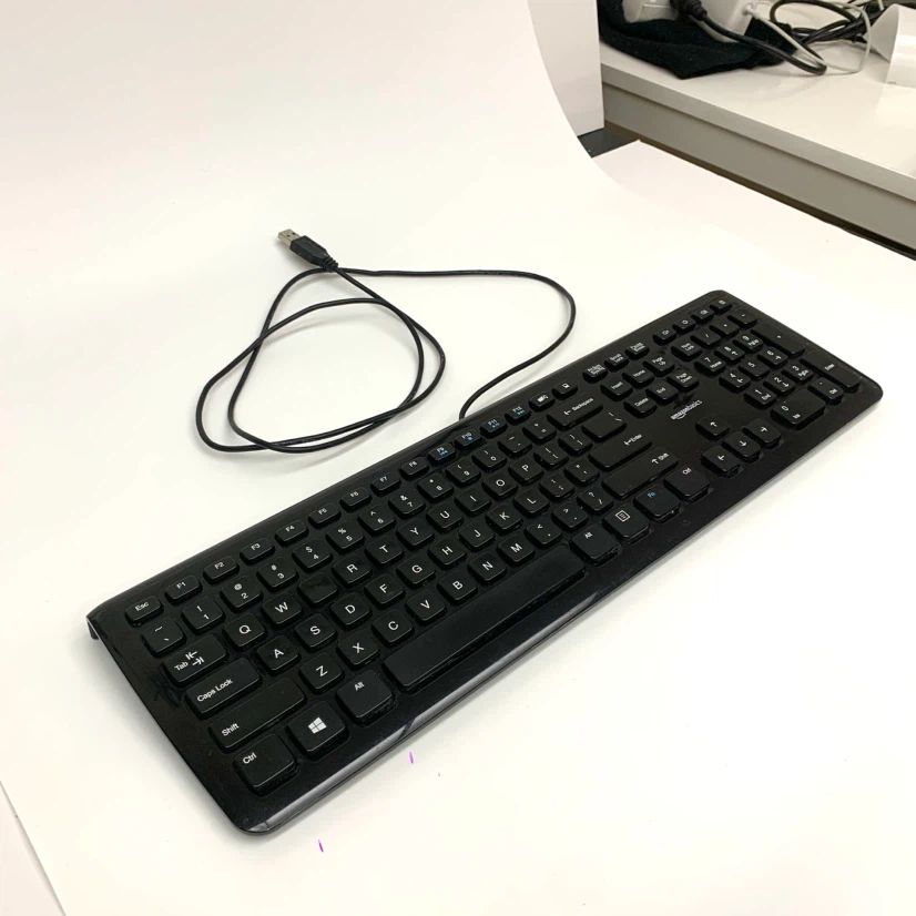 Wired USB Keyboard Full Size External Computer PC Laptop - photo 3