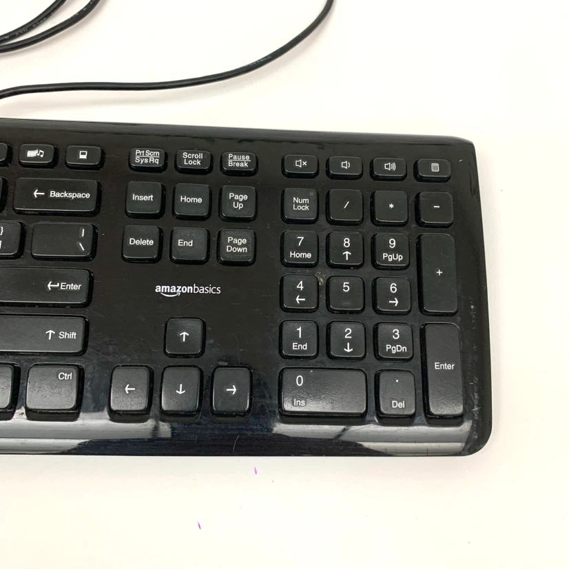 Wired USB Keyboard Full Size External Computer PC Laptop - photo 5