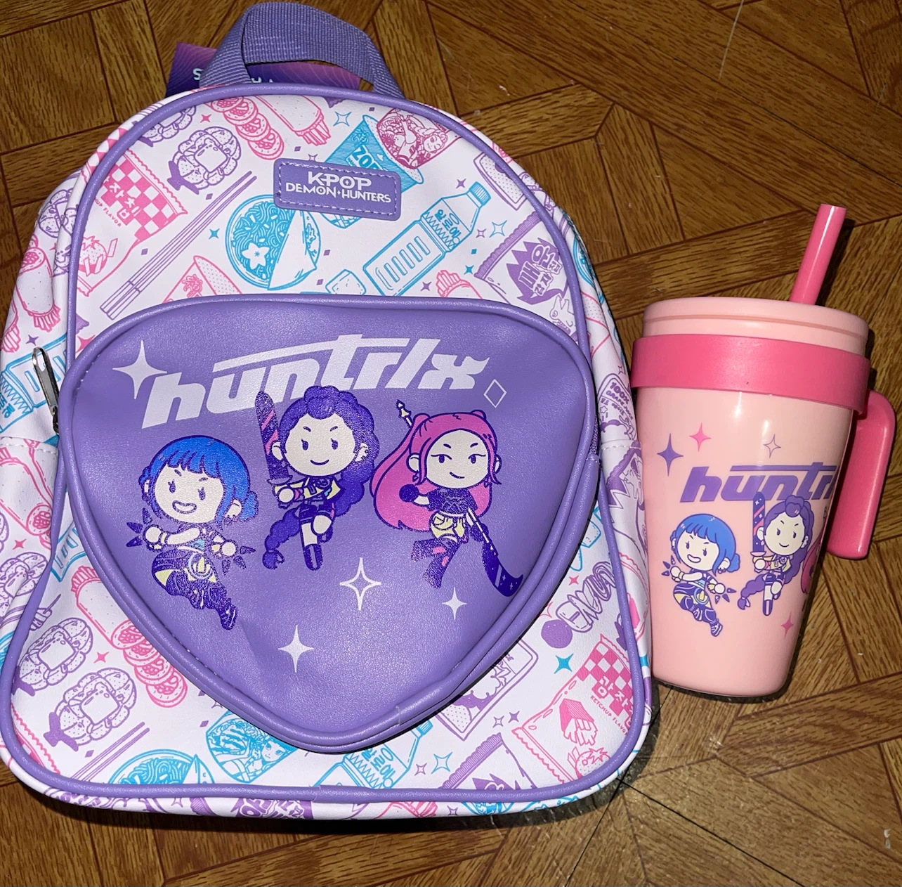 Huntrix K-Pop Demon Hunters Backpack and Cup Set