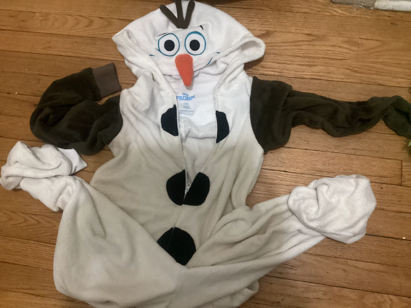 Xs Adult Disney Frozen Olaf Onesie Halloween costume - photo 2