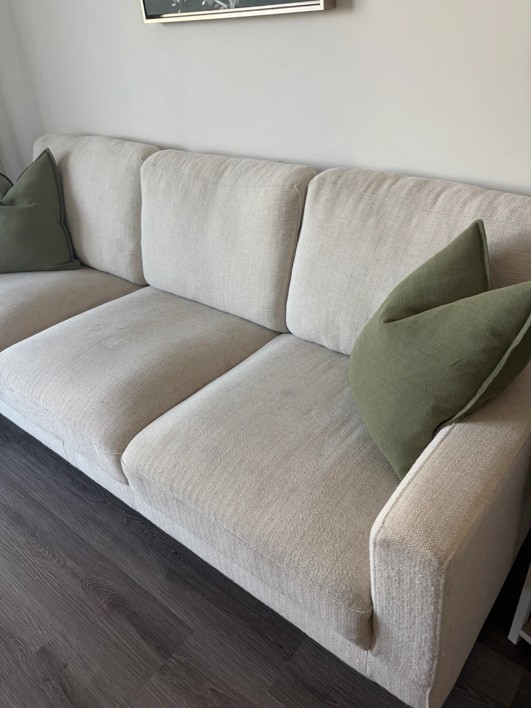 Modern Cream 3-Seater Sofa - photo 2