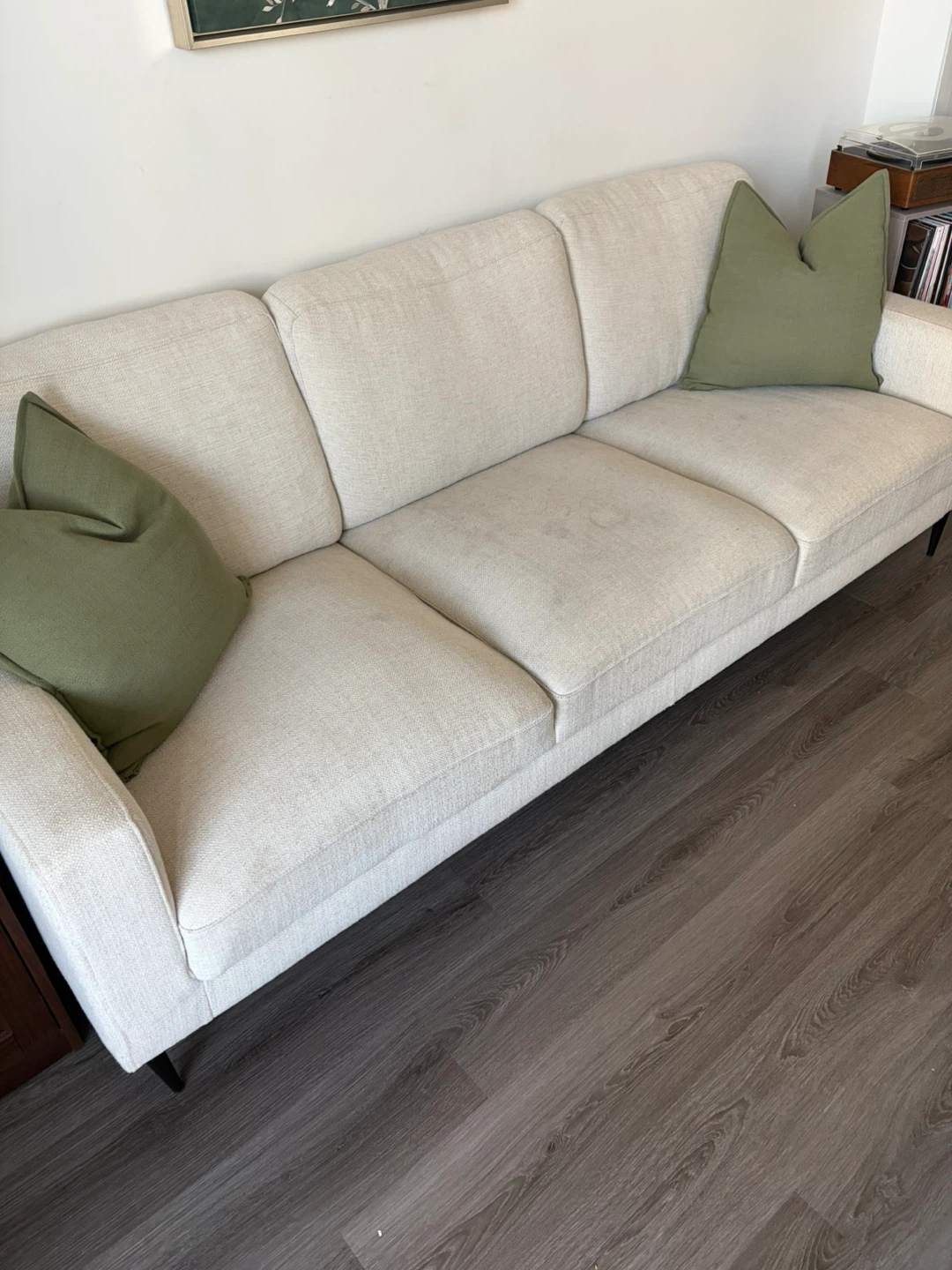 Modern Cream 3-Seater Sofa - photo 4