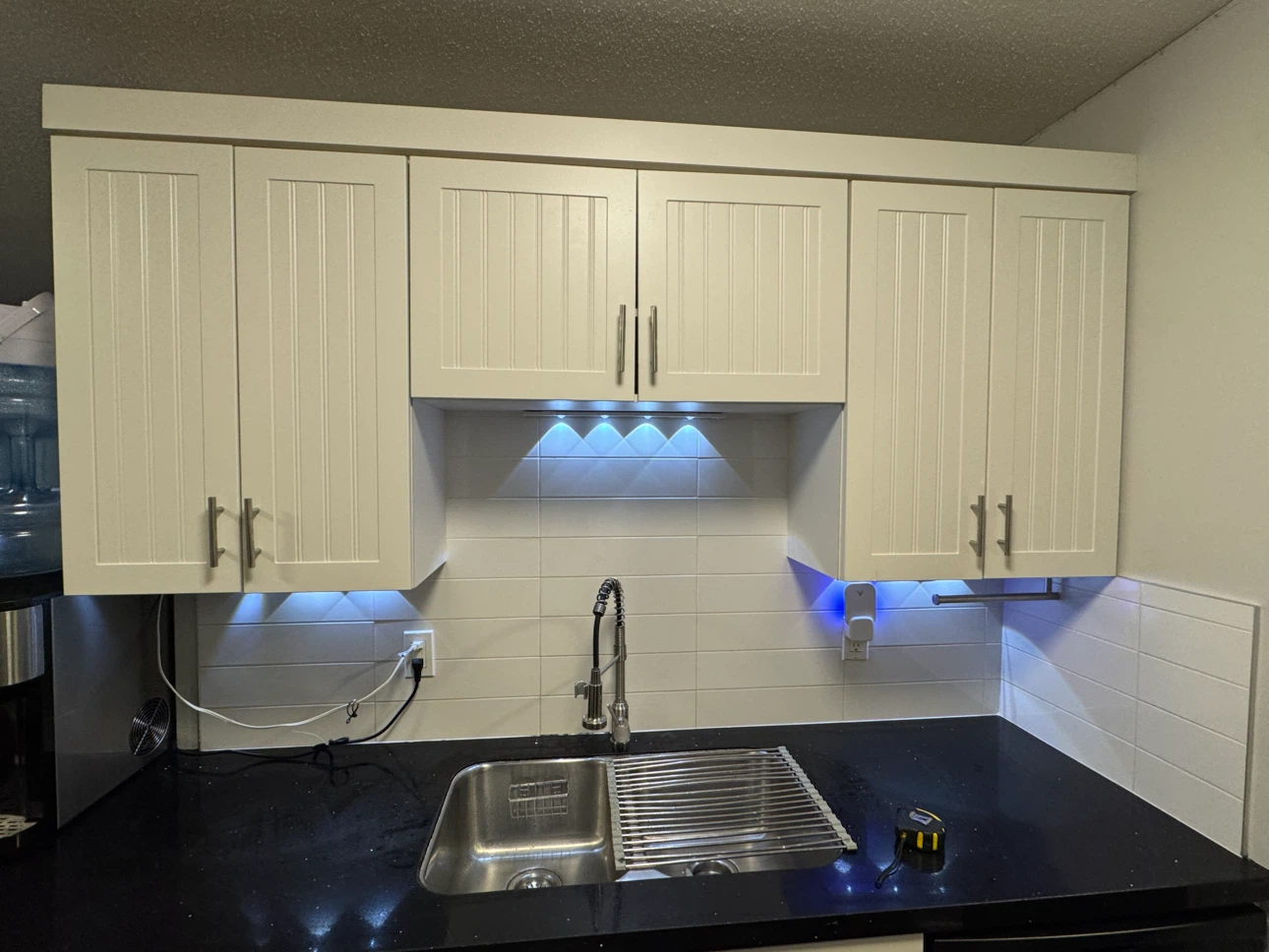kitchen countertops, sink, faucet
