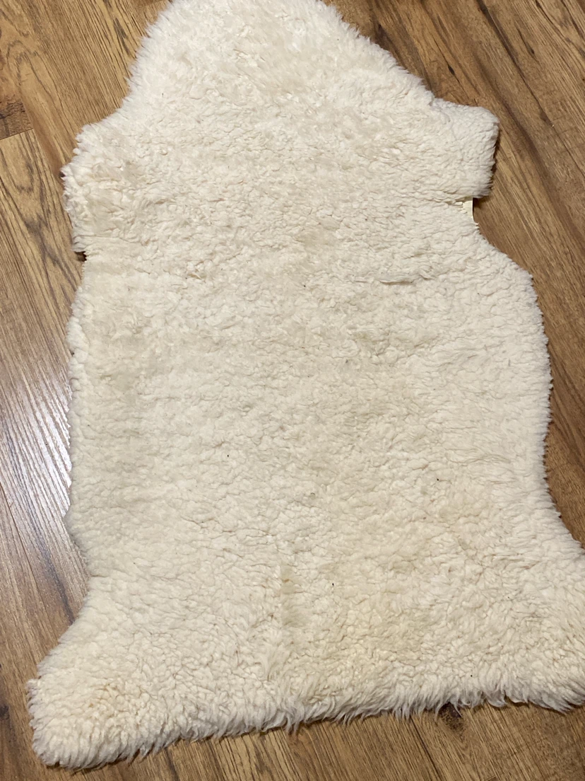 Cream sheepskin rugs set of 2 - photo 2
